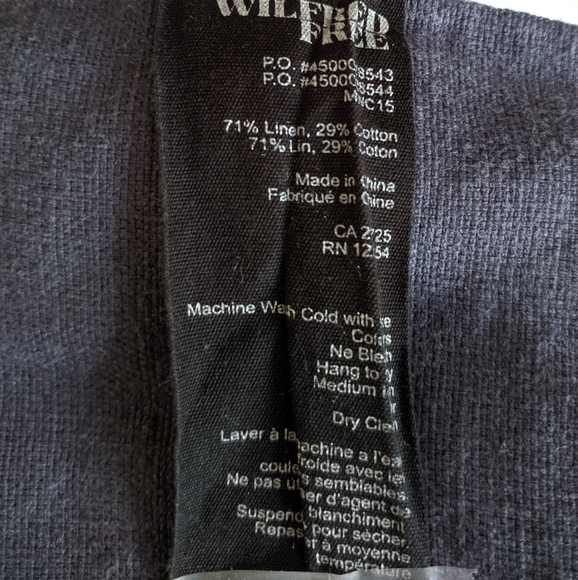 Wilfred Free Vintage Wash Blue Bomber Jacket XXS - Picture 7 of 7